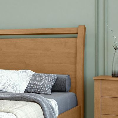 Cama De Casal Madeira Amêndoa Reali Lopas Amêndoa
