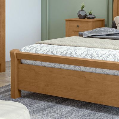 Cama De Casal Madeira Amêndoa Reali Lopas Amêndoa