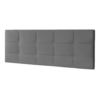 Cabeceira Painel Casal 1,40m Roma Suede Cinza Dal Poz Estofados