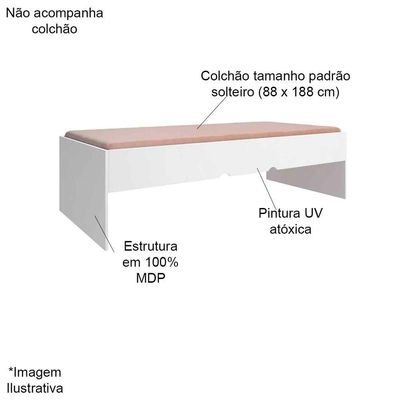 Cama Infanto Juvenil Clara Branco