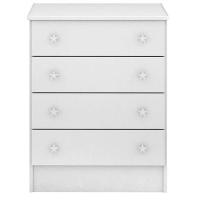 Cômoda Infantil Doce Mel 4 Gavetas Branco
