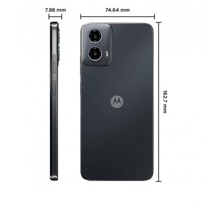 Smartphone Motorola Moto G34 5G 128GB, 4GB RAM, Tela de 6.5, Câmera Traseira Dupla, Áudio Dolby Atmos, Android 14 e Processador Octa-core Preto