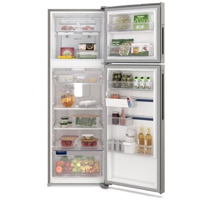 Geladeira Electrolux Inverter Frost Free IF43S Duplex Efficient com AutoSense 390 Litros Inox / 110V