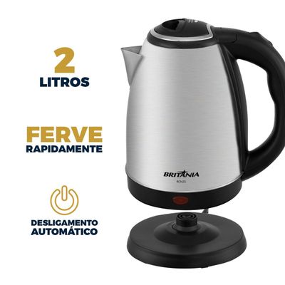 Chaleira Elétrica Britânia BCH25 2L Inox 127V