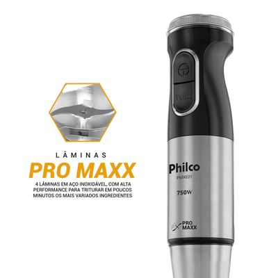 Mixer Philco Inox com Copo 1050ml 750W PMXE01 127V