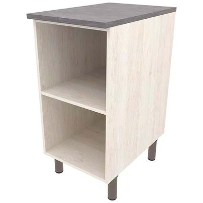 Balcão Cristal MDP 15 mm com 1 Porta e 1 Prateleira Bartira Freixo