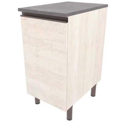 Balcão Cristal MDP 15 mm com 1 Porta e 1 Prateleira Bartira Freixo