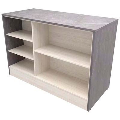 Balcão Cristal MDP 15 mm com 2 Portas e 3 Prateleiras Bartira Freixo