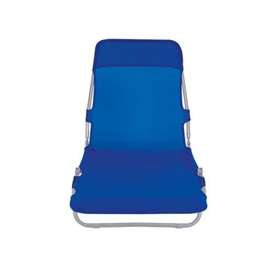 Cadeira Espreguiçadeira Textilene Azul Marinho