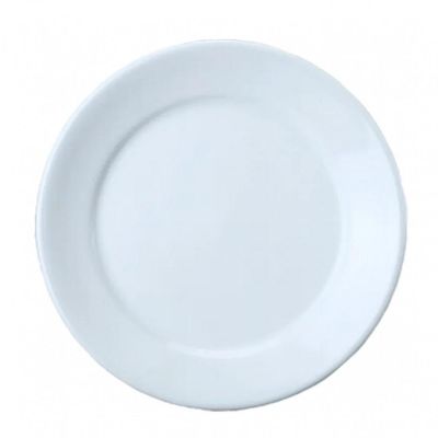 Kit De 40 Prato Raso Porcelana 24,5 Cm Bar Hotel Germer