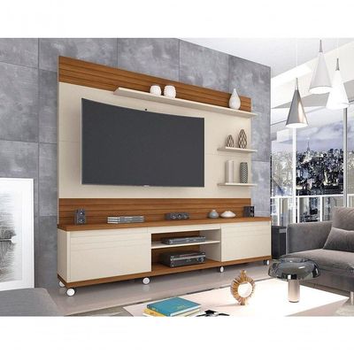 Home Cedro Com Prateleiras Off White-freijó - Giga