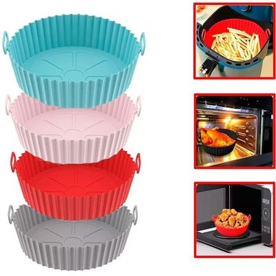 Kit 2 Forma De Silicone Para Airfryer 20 Cm Cores Sortidas Cores Sortidas