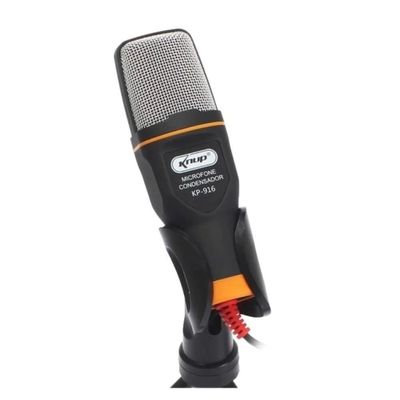Microfone Condensador Usb Kp-916