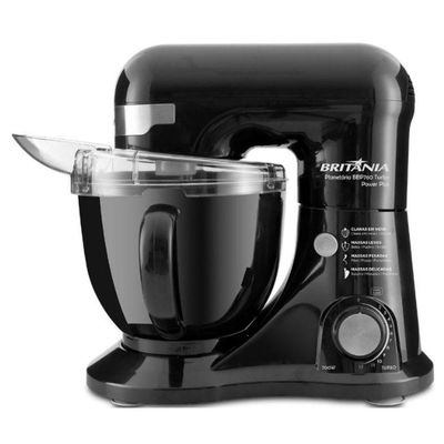 Batedeira Planetária Britânia Power Plus 4,5 Litros 12 Velocidades Bbp760p Preto 127v 110V