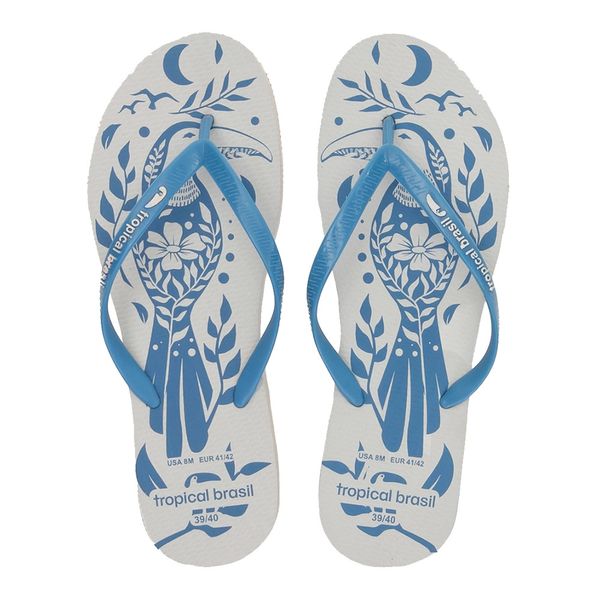 Chinelo Tropical Brasil Estampado Slim 37-38