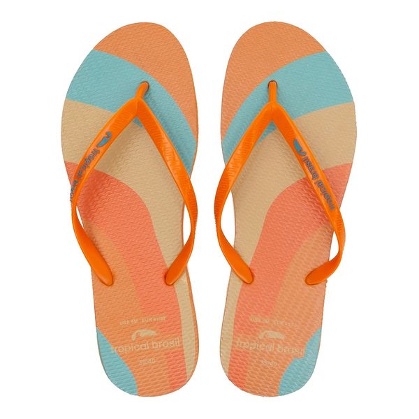Chinelo Tropical Brasil Slim Estampado 37-38