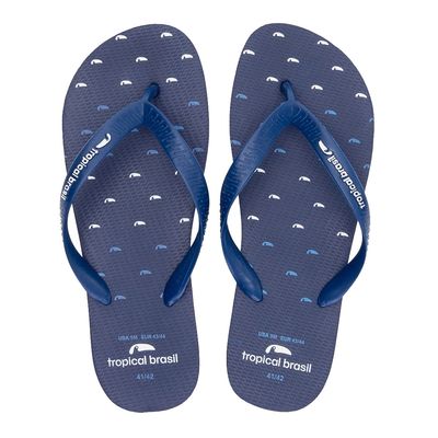 Chinelo Tropical Brasil Unissex Azul Marinho 39-40