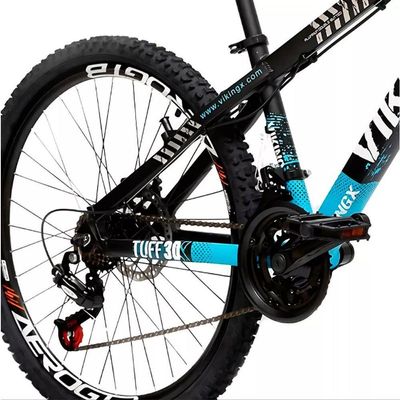 Bicicleta Viking Aro 26 Câmbios Importados 21v Aero Preto Azul
