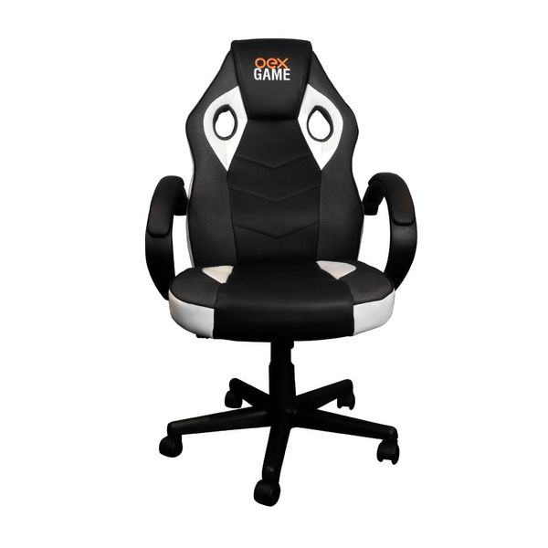 Cadeira Gamer Gc200 - 100Kg Branco/Cinza
