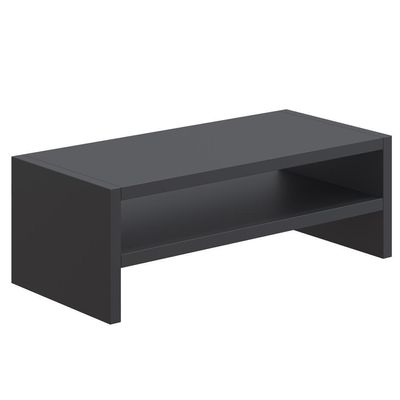 Kit 02 Suportes Para Monitor Stand Home Office Lap 63 Cm L03 Preto - Lyam