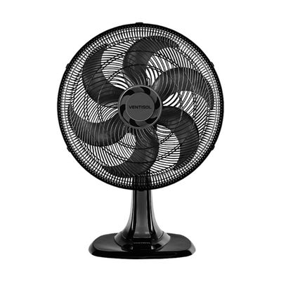 Ventilador Osc Mesa Turbo 6p 40cm 80w Pr 220v Premium Preto / 220V