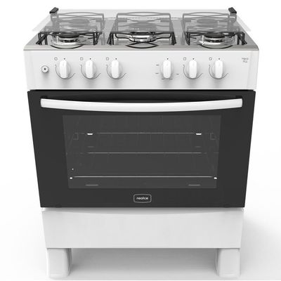 Fogão 5 Bocas A Gás Acendimento Automático Realce Bivolt Cr204 Branco Branco 127/220