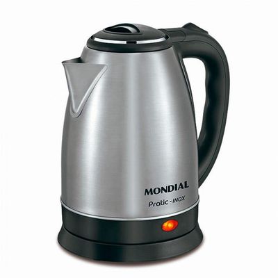 Chaleira Eletrica Mondial 2litros - 79520-02 Preto Com Inox 127v 110V