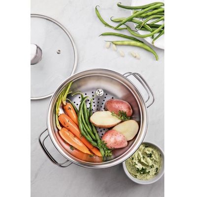 Cozi-vapore Allegra 20cm 2,2L Inox Alças Tramontina