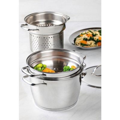 Cozi-vapore Allegra 20cm 2,2L Inox Alças Tramontina