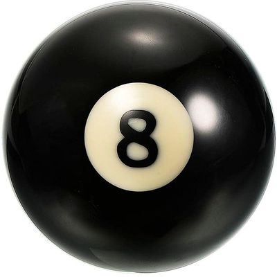 Kit 2 Bolas Preta 8 Numerada Bilhar Sinuca Profissional 52mm