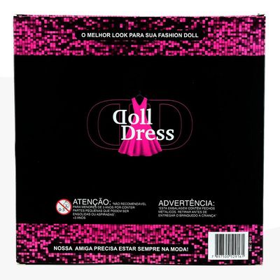 Vestido Para Boneca - Doll Dress Kit 2 Looks - Bege E Rosa