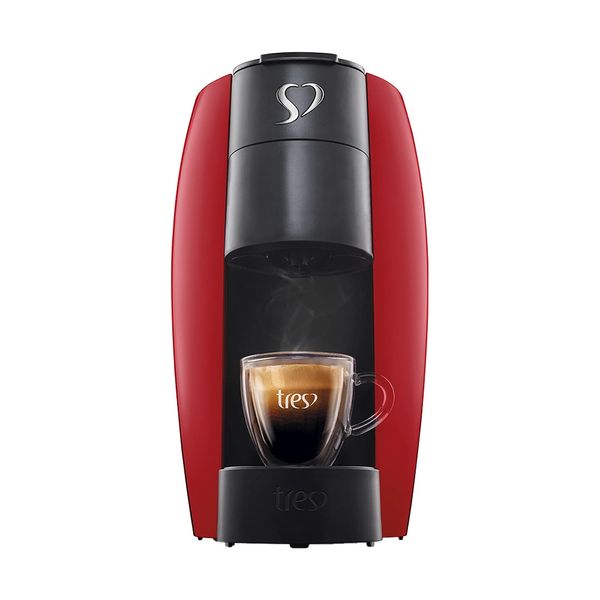 Cafeteira Elétrica Automática Espresso 3 Corações LOV Vermelha - 127V