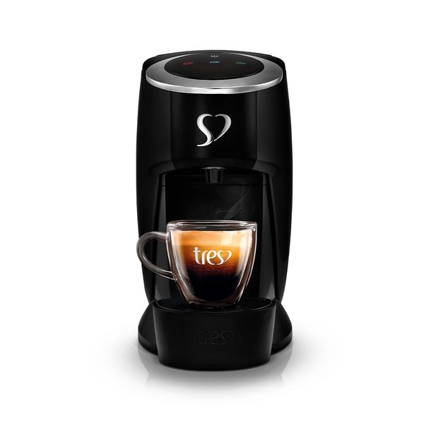 Máquina de Café Expresso Três Corações Touch Preta - 220V Máquina de Café Expresso Três Corações Touch Preta - 220V