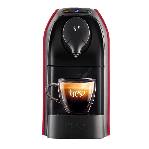 Máquina de Café Expresso Três Corações Passione Vermelha - 127V Máquina de Café Expresso Três Corações Passione Vermelha - 127V