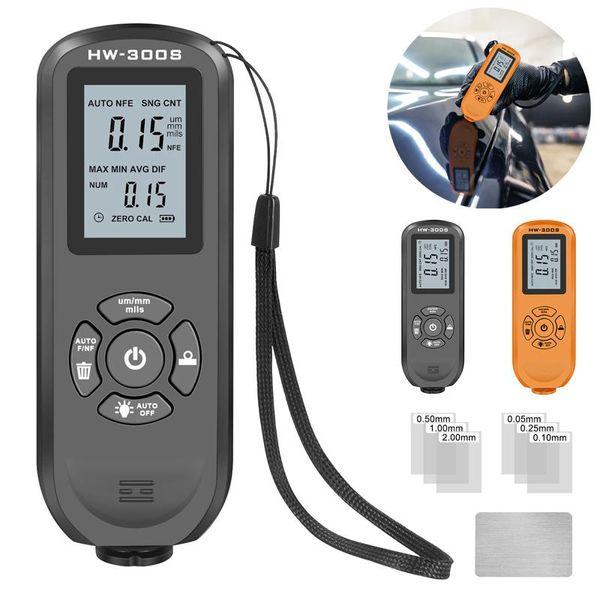 Medidor de Espessura de Pintura Digital para Carros laranja