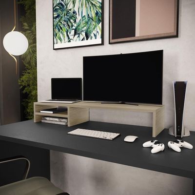 Suporte Para Monitor Stand Home Office Lap 90 Cm L03 Amadeirado - Lyam