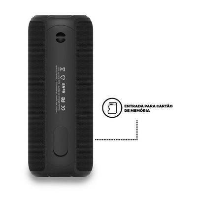 Caixa De Som Bluetooth Atomic Tws - 20W - 360º - Ipx7- Gshield