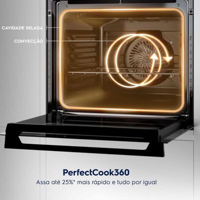Fogão Electrolux FE5EC de Embutir PerfectCook360 Vaporbake 5 Queimadores Cinza 110V 33051FBA185