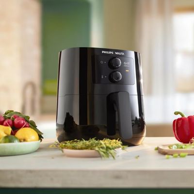 Fritadeira Elétrica Sem Óleo Airfryer Philips Walita HD9202/9, 4,1L Preto / 220V