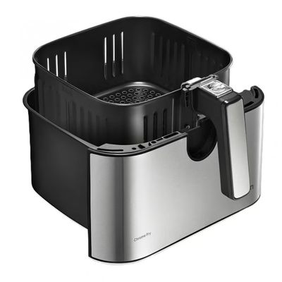 Fritadeira Elétrica Sem Óleo Air Fryer Elgin Chrome Fry 8 litros Preto com Inox / 110V