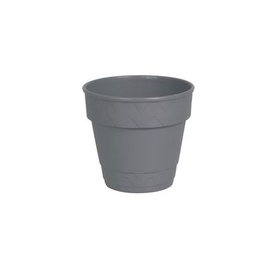 Vaso 2 em 1 13cm Cinza