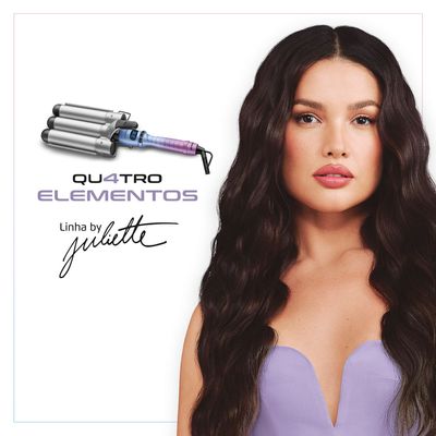 Modelador de Cachos Triondas By Juliette Mondial Azul e Rosa 180W MCT-JU-03 BIV