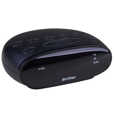 Rádio Relógio Digital Vision Cliker com Alarme e Display Preto