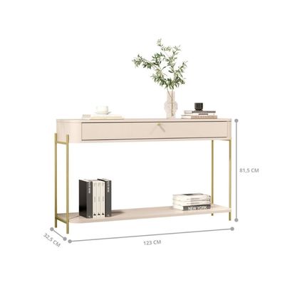 Bancada Baton Rouge Off White Dourado