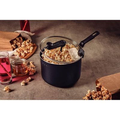 Pipoqueira Loreto Antiaderente Starflon 20cm 3,5l Tramontina Cor:preto Preto