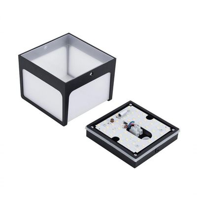 Arandela Led 8w Hansa 3000k Preta Ip65 Bivolt Gaya