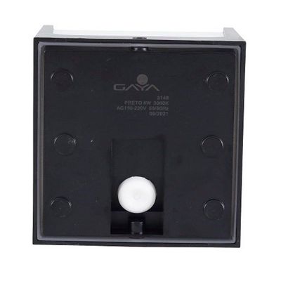 Arandela Led 8w Hansa 3000k Preta Ip65 Bivolt Gaya