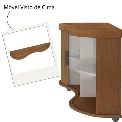 Rack De Sala Para Tv 75 Artely Magnum Cinamomo Off White