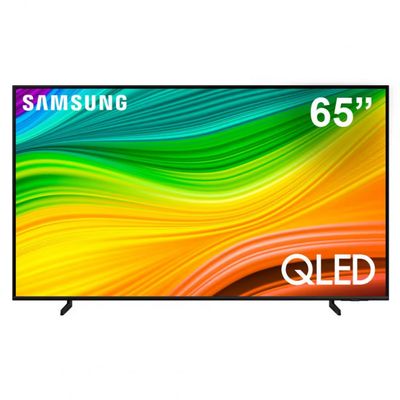 Smart TV QLED 65 4K Samsung 65Q60D Gaming Hub, AI Energy Mode, Alexa built in, Wi-Fi Bluetooth USB Preto
