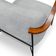 Kit 2 Poltronas Decorativa Eros Linho Bouclê Com Base De Ferro Preto SSX Multicoisas Cinza Claro